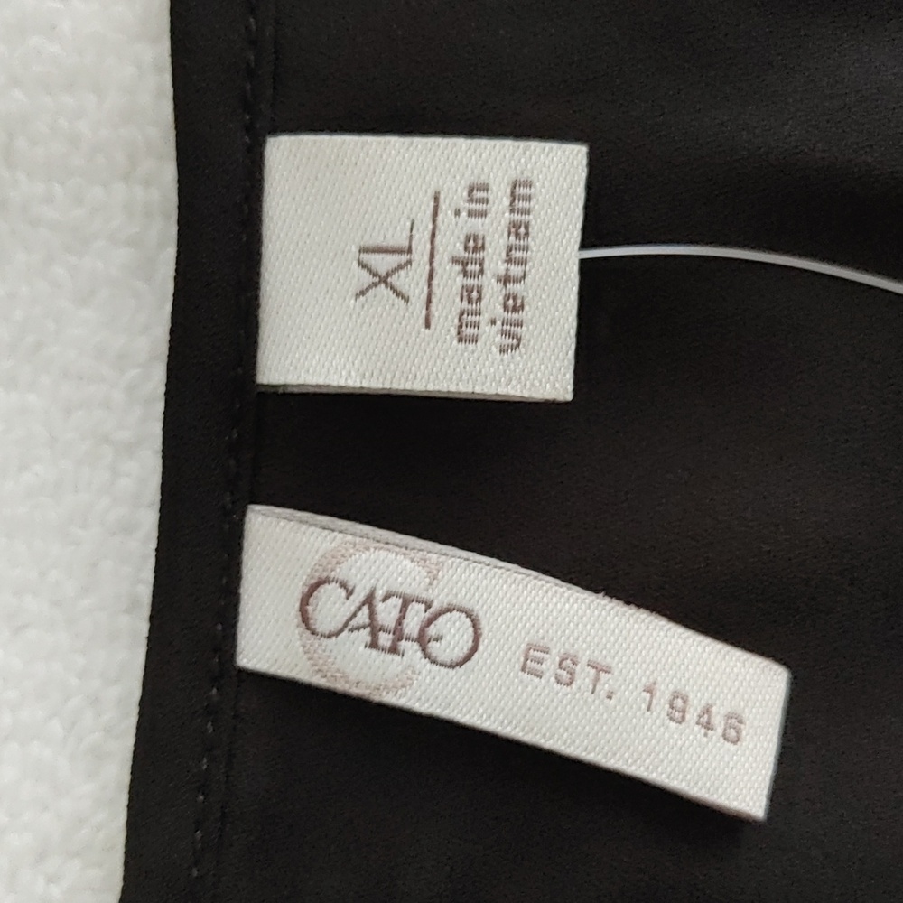 Cato Retro Riv Blouse Size XL - Picture 6 of 9